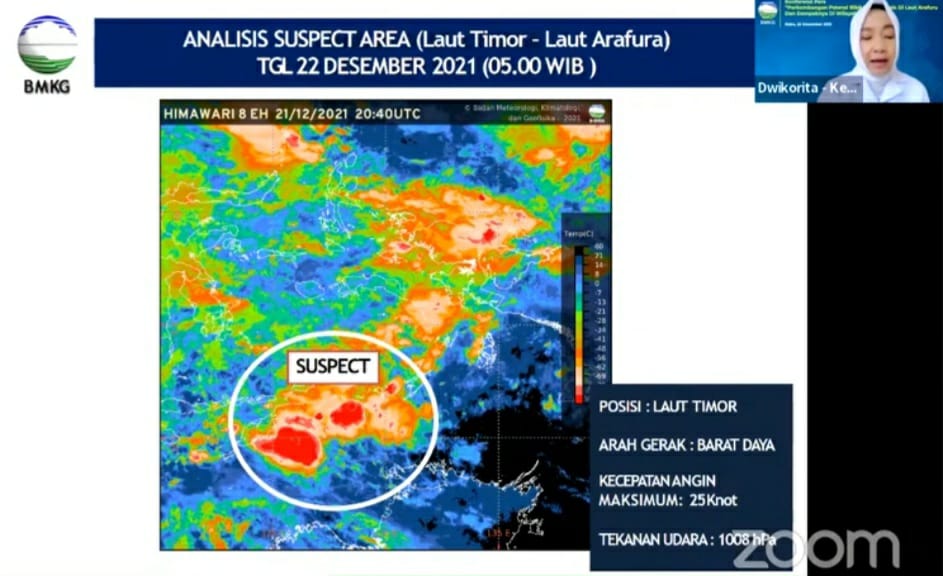 Deteksi Bibit Siklon Tropis Di Laut Timor Ini Peringatan Dini BMKG